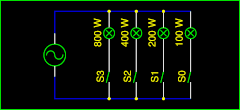 Binary-coded adjustable load